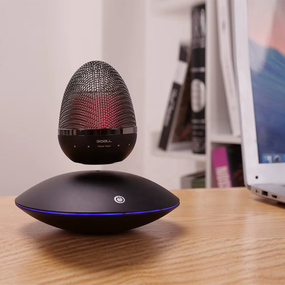 New Model Wireless Audio Outdoor Party Player Subwoofer Microphone Blue Tooth Magnetic Levitation Floating Music Speaker