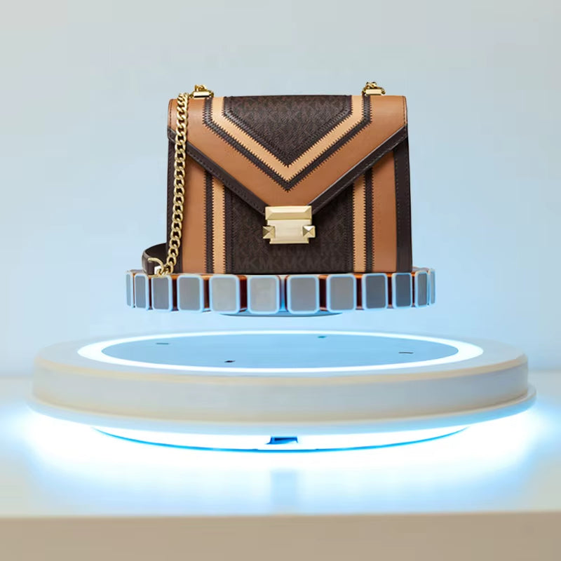 500G Modern Luxury ABS Table LED Magnetic Levitation Floating Cardboard CE ROHS Certified Shoe Bag Display Stand