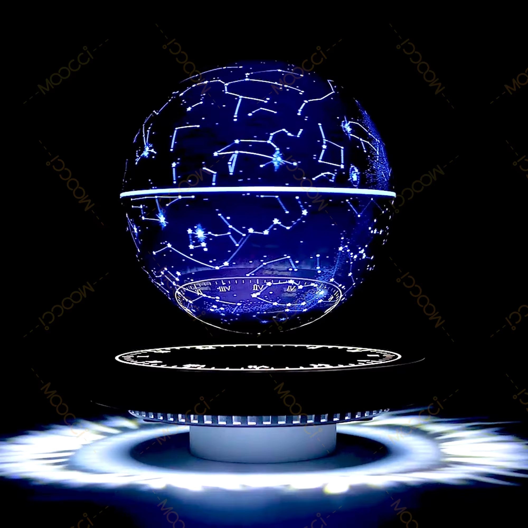 Natural Meditation Luxury Portable Table Lamp Nordic Hotel Bedside Light Smart LED Desk Magnetic Levitation Starry Room Lamp