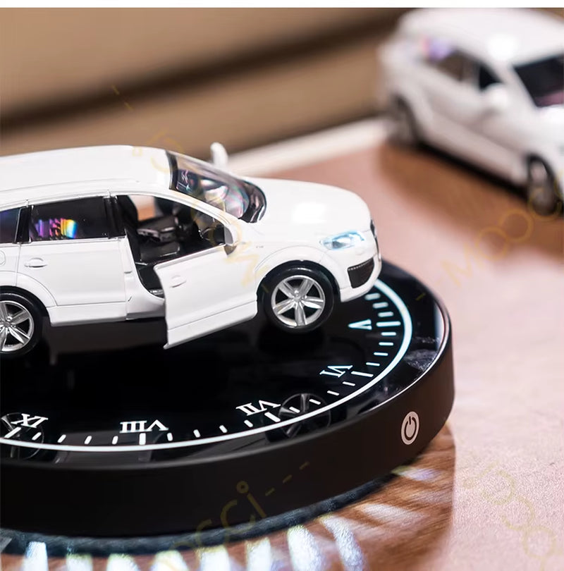 1:36 Double-Door Compact Audi-Q7 Alloy Metal Model Decor Collectible Shelves Magnetic Levitation Floating Diecast Car for Fans