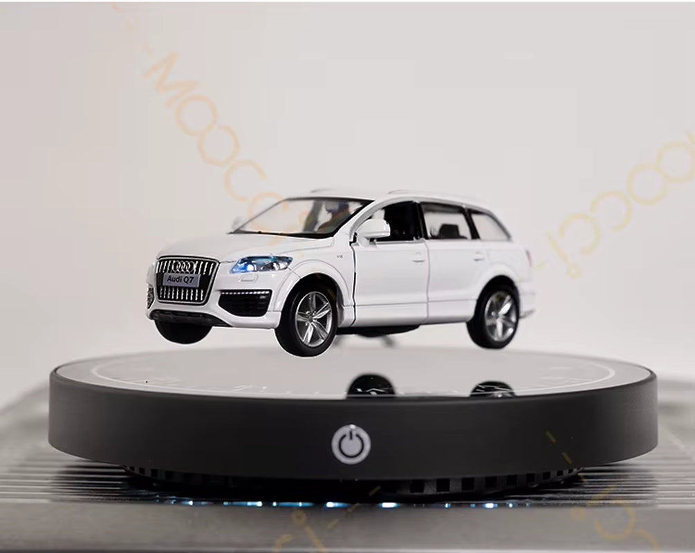 1:36 Double-Door Compact Audi-Q7 Alloy Metal Model Decor Collectible Shelves Magnetic Levitation Floating Diecast Car for Fans