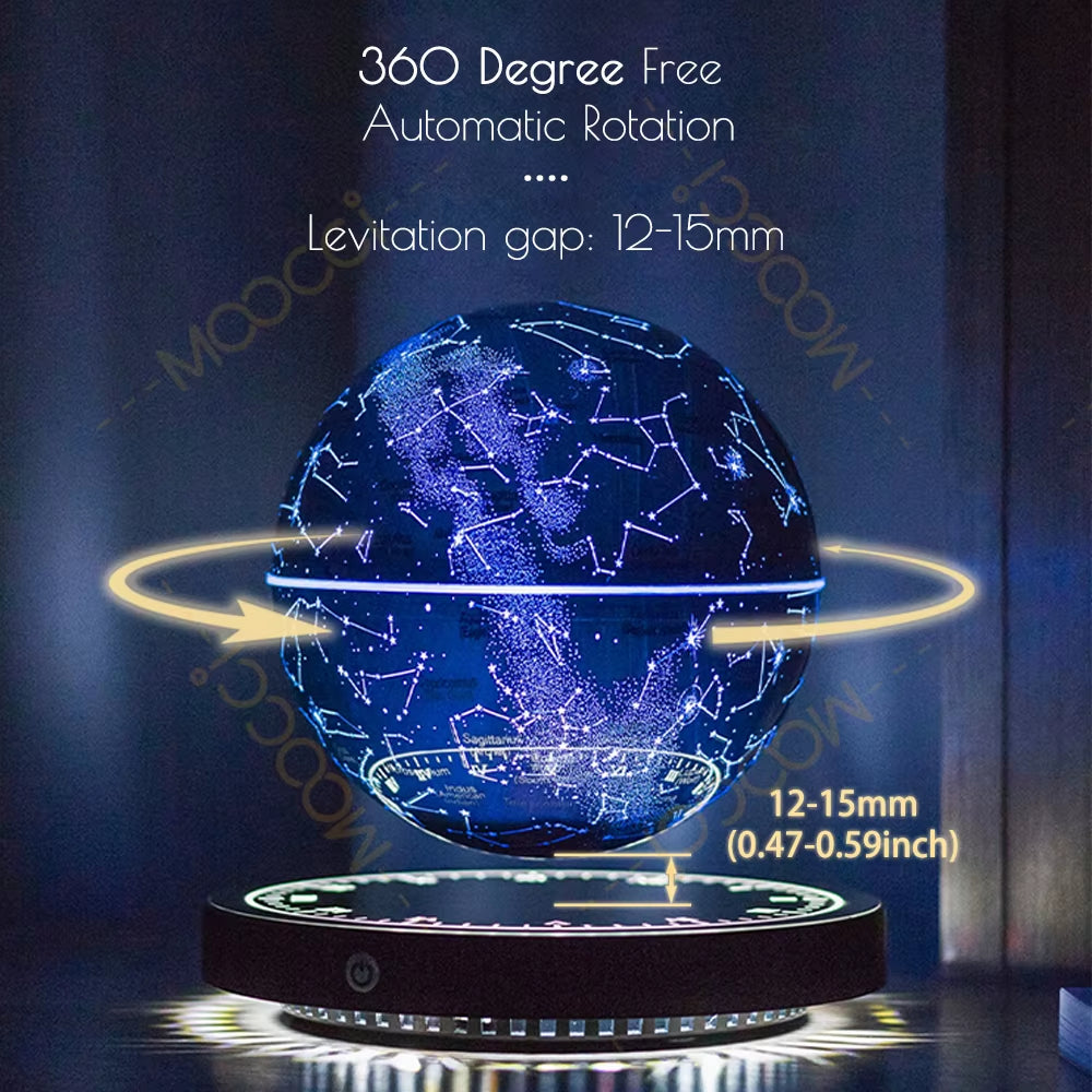 Natural Meditation Luxury Portable Table Lamp Nordic Hotel Bedside Light Smart LED Desk Magnetic Levitation Starry Room Lamp