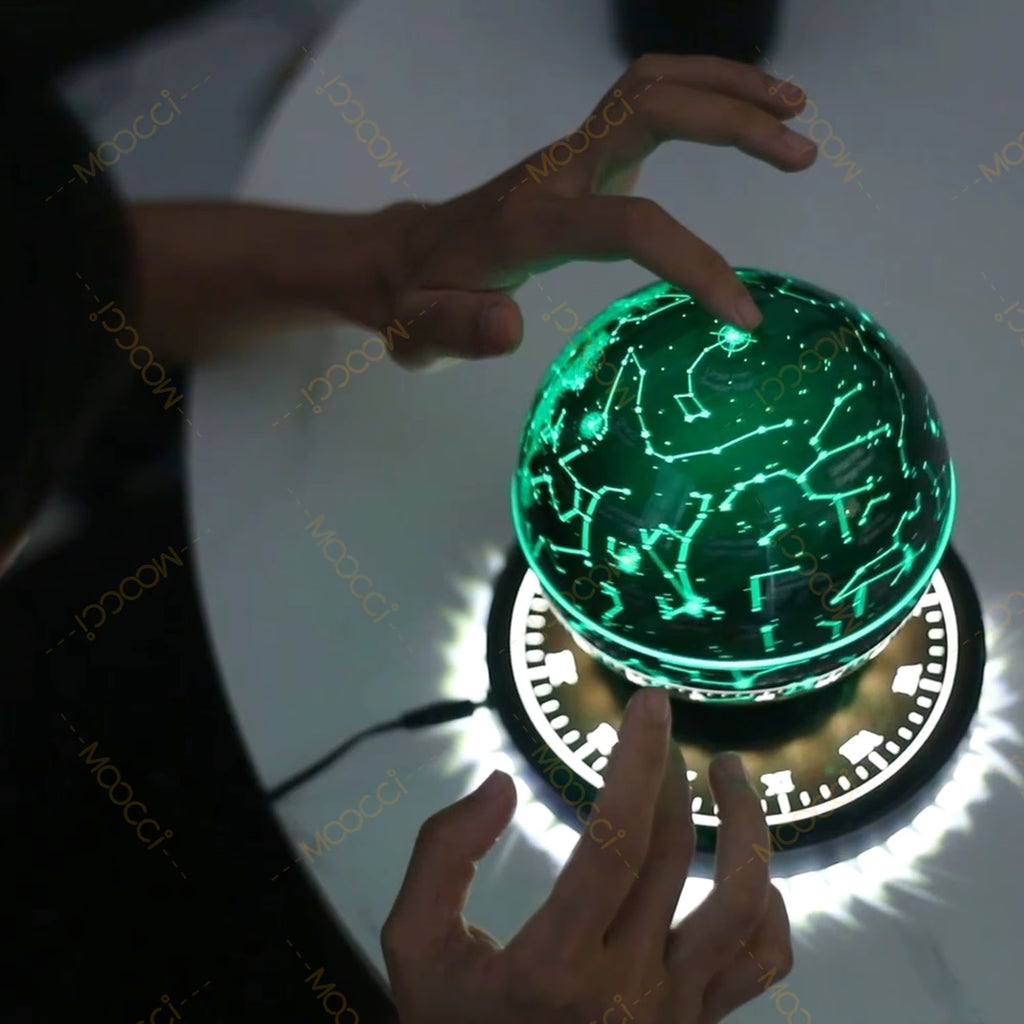 Natural Meditation Luxury Portable Table Lamp Nordic Hotel Bedside Light Smart LED Desk Magnetic Levitation Starry Room Lamp