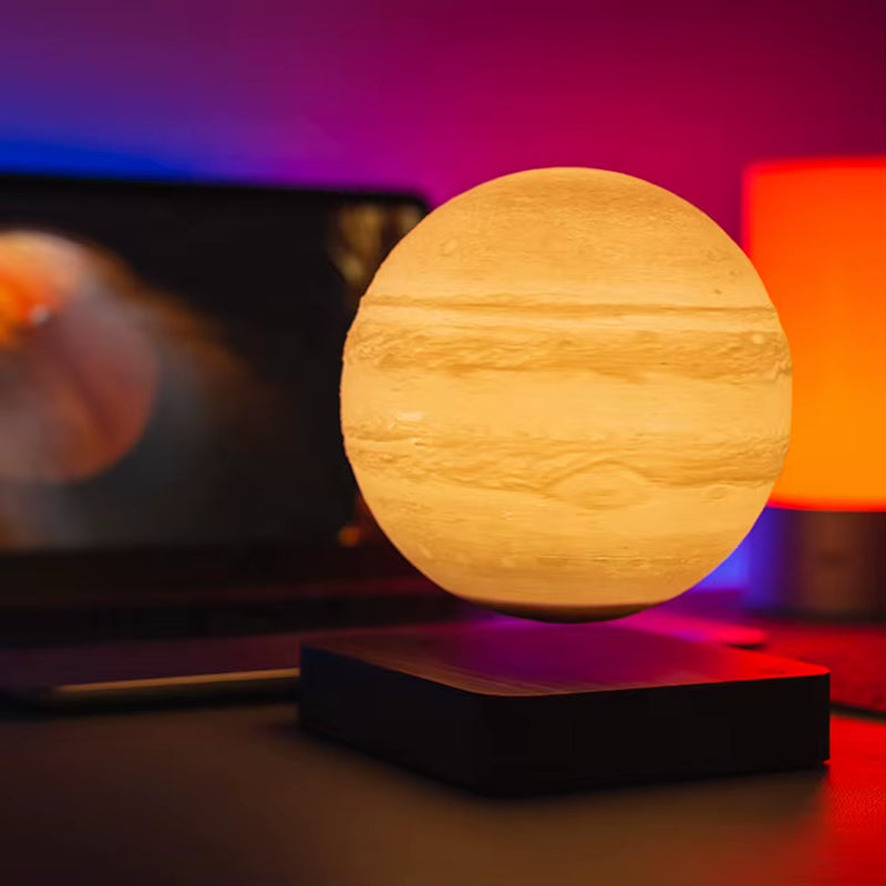Baby Kids Room 3 Color Changing Magnetic Levitation Floating Energy Saving Eye Protection Jupiter Mars Saturn Moon Home Light