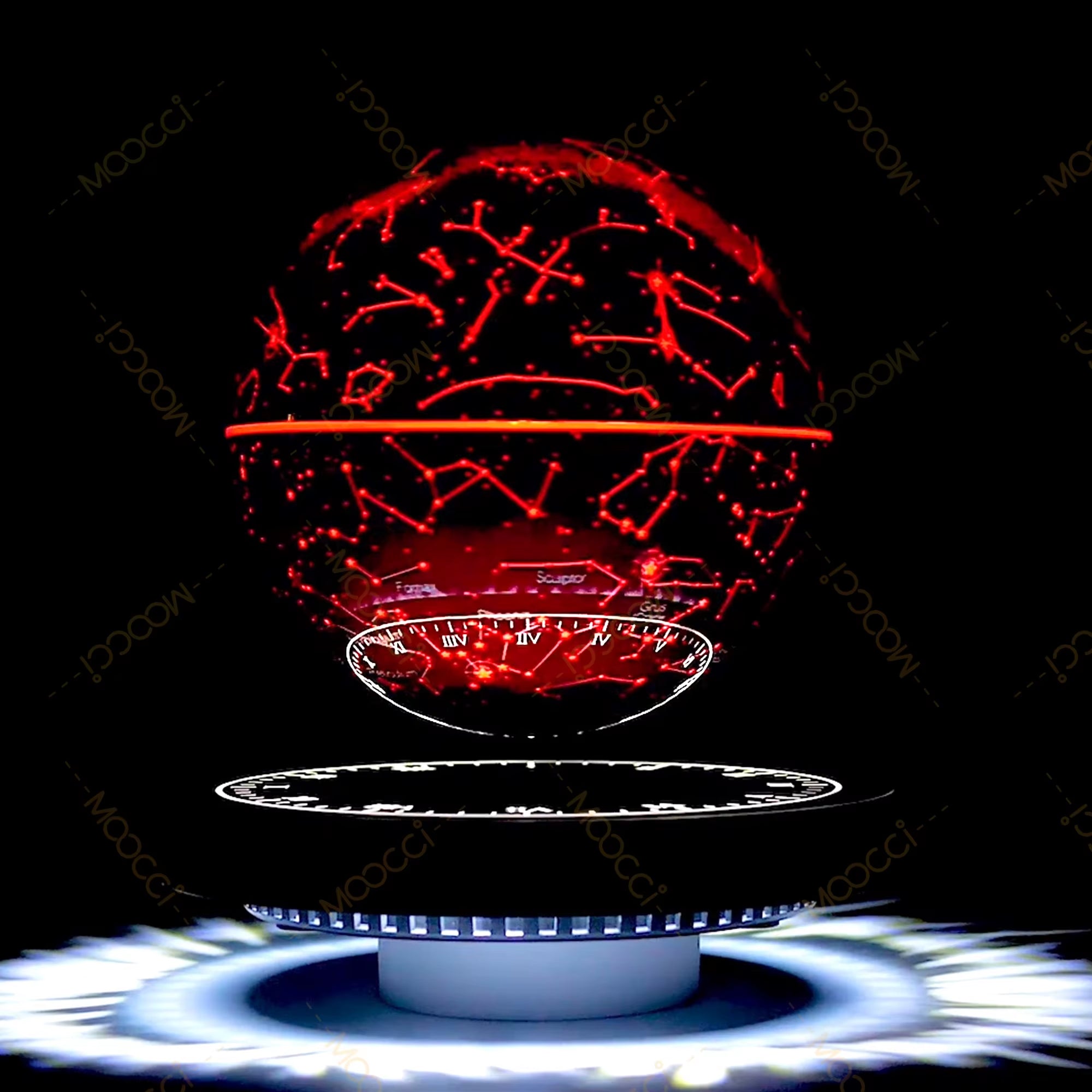 Natural Meditation Luxury Portable Table Lamp Nordic Hotel Bedside Light Smart LED Desk Magnetic Levitation Starry Room Lamp