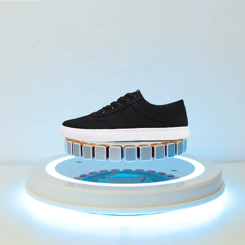500G Modern Luxury ABS Table LED Magnetic Levitation Floating Cardboard CE ROHS Certified Shoe Bag Display Stand